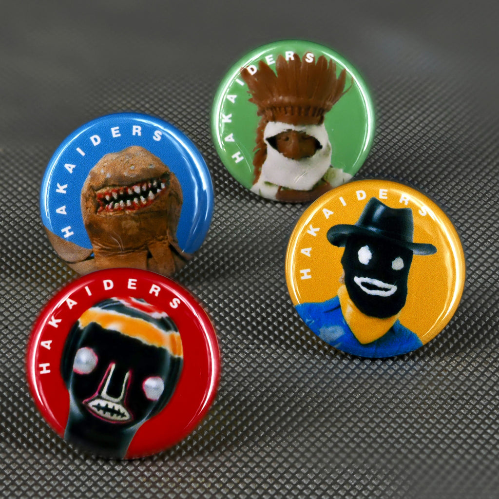 Pin badge : HAKAIDERS 4 types of pin badges set