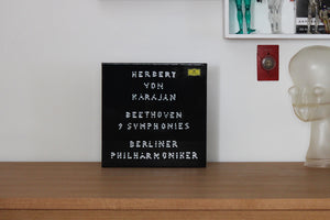 LP box set: "HERBERT VON KARAJAN BEETHOVEN 9 SYMPHONIES" (Artwork by Gregor Hildebrandt)